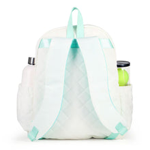 Load image into Gallery viewer, Ame & Lulu Game On Quilted Wht/Blu Tennis Backpack
 - 2