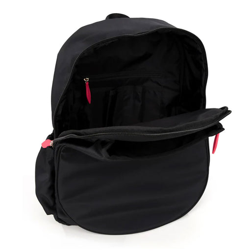 Ame & Lulu Game On Black/Coral Tennis Backpack
