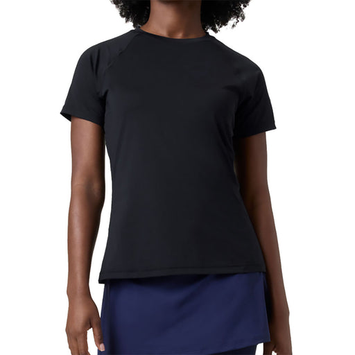 FILA Essen Short Sleeve Mesh Back Wmn Tennis Shirt - Black/XL