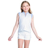 Lucky In Love Lovely Pleat Sleeveless Girls Golf Polo