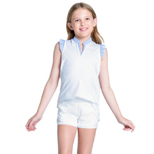 Load image into Gallery viewer, Lucky In Love Lovely Pleat Sleeveless G Golf Polo - Baby Lavender/S
 - 1
