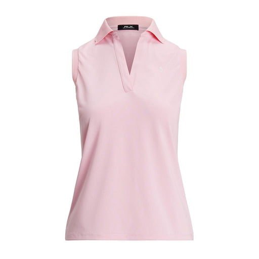 RLX Polo Golf Air Tech Scallop SL Womens Golf Polo - Garden Pink/L