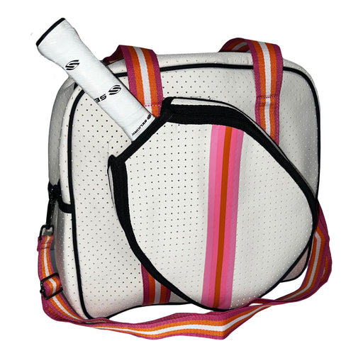 Vaught Sports Neoprene Pickleball Bag - Cream/Orange