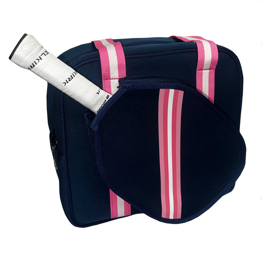 Vaught Sports Neoprene Pickleball Bag - Navy/Pink
