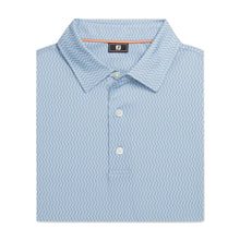 Load image into Gallery viewer, FootJoy Wiggle Print Lisle Mens Golf Polo - B Jay/Pstach/Wt/XL
 - 3