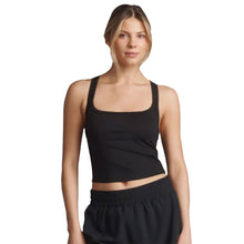Load image into Gallery viewer, Rhone Serene Shelf Bra Womens Tennis Tank - Black/M
 - 1