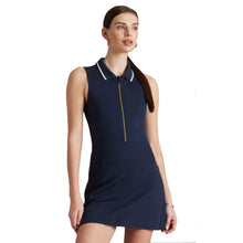 Load image into Gallery viewer, Rhone Pin High Ponte Womens Golf Dress - Navy Blue/M
 - 1
