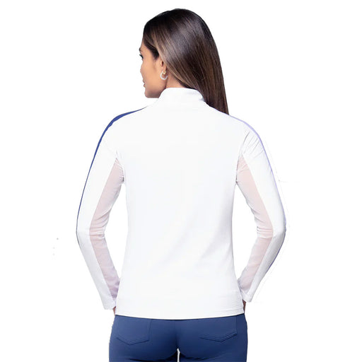 Ibkul Color Block Long Sleeve Mock Womens Golf QZ