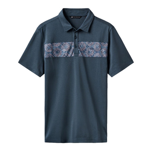 TravisMathew Good Good Acropolis Mens Golf Polo - M Indgo/V Indgo/XL