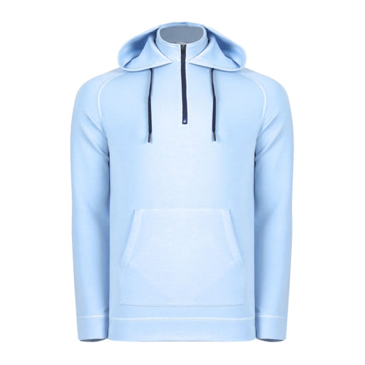 Swannies Jonathan Mens Quarterzip Golf Hoodie - Sky/XL