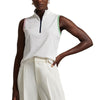 RLX Polo Golf Air Tech Pique Quarter-Zip Sleeveless Womens Golf Polo