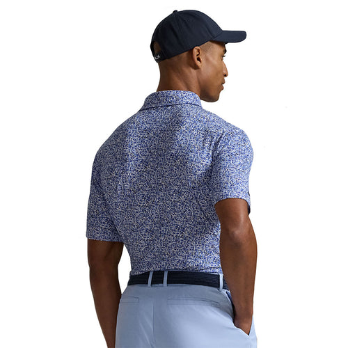 RLX Polo Golf Lightweight Airflow Knit Savannah Floral Navy Mens Golf Polo - 2