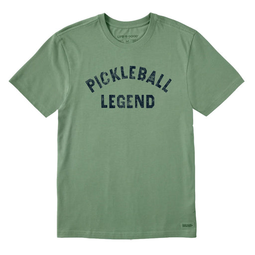 Life Is Good Pickleball Legend Crush Mens T-Shirt - Granite Green/XXL