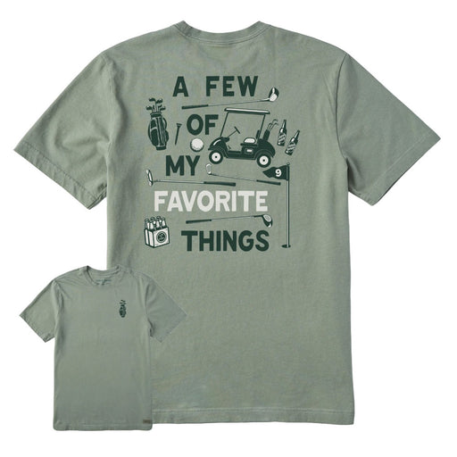 Life Is Good Few Favorite Golf ThingMens T-Shirt - Moss Green/XXL