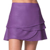 Lucky In Love All That Shimmers Scallop Heather Gray Womens Tennis Skirt