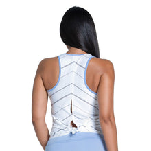 Load image into Gallery viewer, Lucky In Love Lavender Love Tie Womens Tennis Tank
 - 2