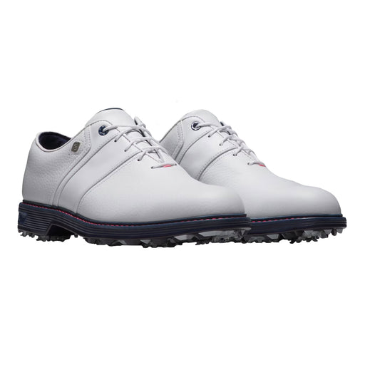 FootJoy Prem Series Packard Spiked M Golf Shoes 1 - White/Pink/Navy/D Medium/14.0