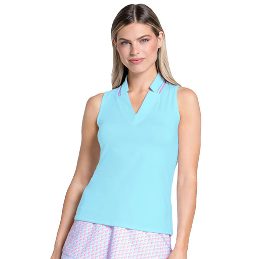 Lucky In Love Retro Revival SL Womens Golf Polo - Bahama/L