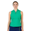 Sofibella Green Spirit Sleeveless Zen Womens Golf Polo