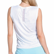 Load image into Gallery viewer, Lucky In Love Retro Stripe Twist Wmns Tennis Tank
 - 3