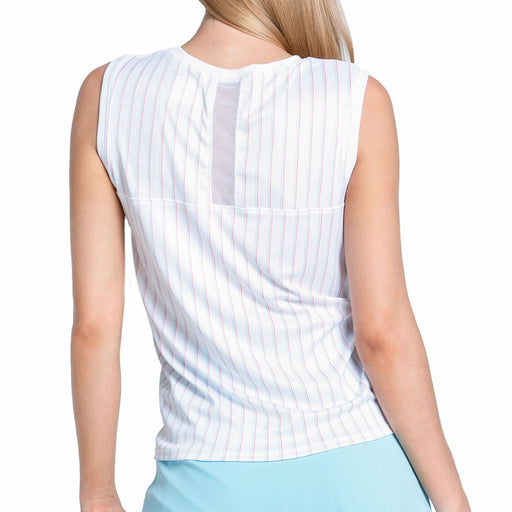 Lucky In Love Retro Stripe Twist Wmns Tennis Tank