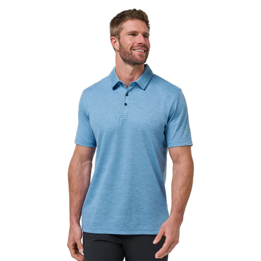 TravisMathew Base Jump Mens Golf Polo - Pacific Coast/XXL