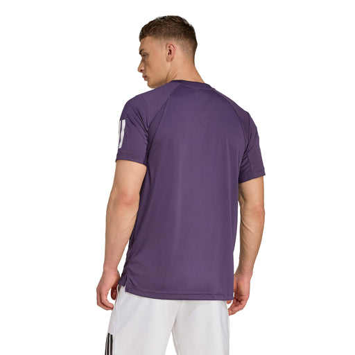 Adidas Club 3 Stripes Mens Tennis Shirt