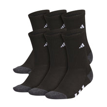Load image into Gallery viewer, Adidas Athletic Cushioned Youth Crew Socks 6-Pack - Black/O Gry/Wht/L
- 1