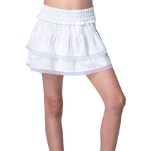 Load image into Gallery viewer, Lucky In Love Linen Play Girls Tennis Skirt - White/M
- 1