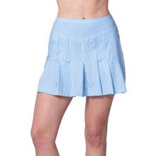 Load image into Gallery viewer, Lucky in Love Linen Stripe Womens Golf Skort - Periwinkle/L
 - 1