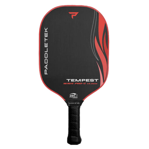 Paddletek Tempest Wave ProC 14.3 Pickleball Paddle - Wildfire Red/4 1/4/7.8-8.2 OZ