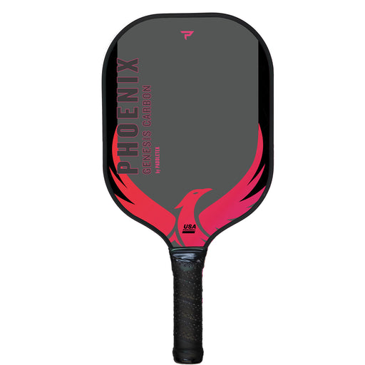 Paddletek Phoenix Genesis Carbon Pickleball Paddle - Wildfire Red/4 1/4/7.8-8.1 OZ