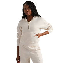 Load image into Gallery viewer, Rhone Signature Rib Half Zip Womens Pullover - Oatmeal Heather/L
 - 3