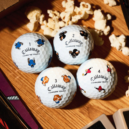 Callaway Chrome Tour Retro Football Golf Balls - Dozen - 2