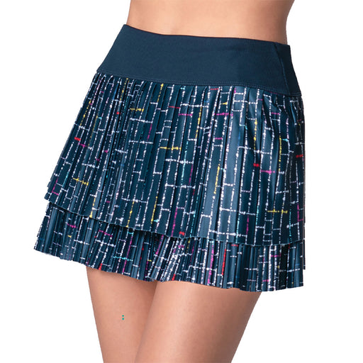 Lucky In Love Lovin' Boucle Pleat Wmn Tennis Skirt - Midnight/L