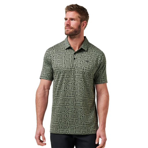 TravisMathew Featherweight Caves Mens Golf Polo - Dark Olive/XL