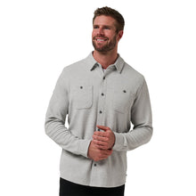 Load image into Gallery viewer, TravisMathew Cloud Waffle Button Up Mens LS Shirt - Hthr Light Grey/XL
- 1