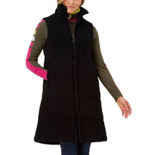 Load image into Gallery viewer, Krimson Klover Kira Fleece Long Womens Vest - Black/L
 - 1