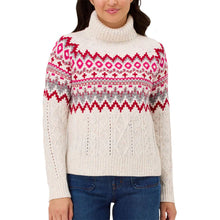 Load image into Gallery viewer, Krimson Klover Bluebird Turtleneck Womens Sweater - Snow/L
 - 4