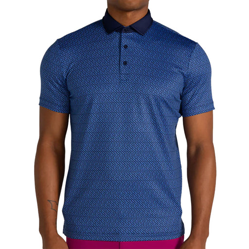 Redvanly Geo Icon Mens Golf Polo - Midnight Navy/XXL