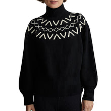 Load image into Gallery viewer, Varley Marcie Fairisle Yoke Womens Knit Sweater - Black/L
- 1