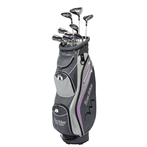 Tour Edge TE-300 Moda Womens RH Complete Golf Set - Silver/Lilac/Standard