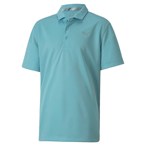 Puma Essential Boys Golf Polo - MILKY BLUE 13/XL