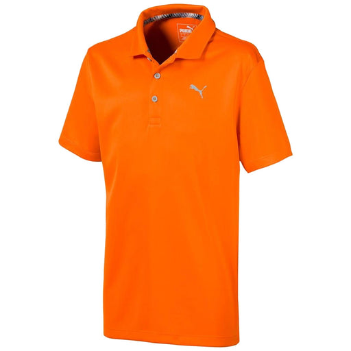 Puma Essential Boys Golf Polo - VIBRANT ORNG 05/XL