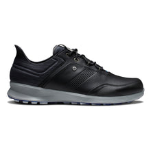 Load image into Gallery viewer, FootJoy Stratos Mens Golf Shoes - 12.0/Black/Blue Jay/D Medium
 - 26