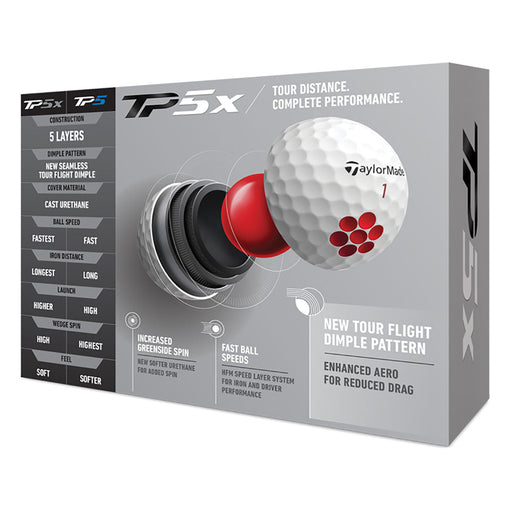 TaylorMade TP5x Golf Balls - Dozen