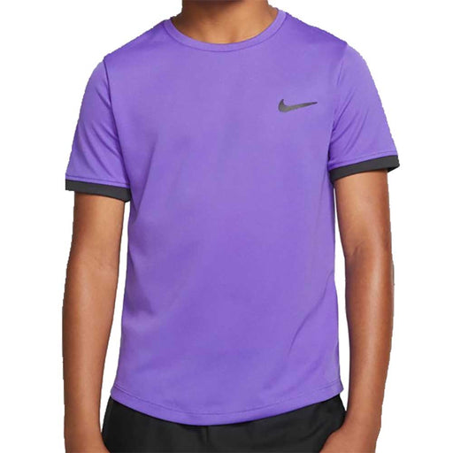Nike Court Dry Boys Tennis Crew Neck - 550 PSYCH PURPL/XL