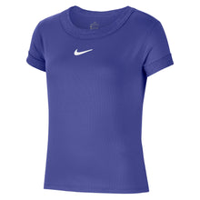 Load image into Gallery viewer, Nike Court Dri-FIT Girls Short Sleeve Tennis Shirt
 - 2