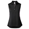 Daily Sports Beth Black Womens Golf Polo