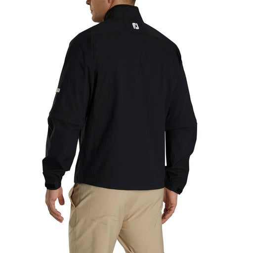 FootJoy HydroLite Blk Mens Rain Jkt Zip Off Sleeve